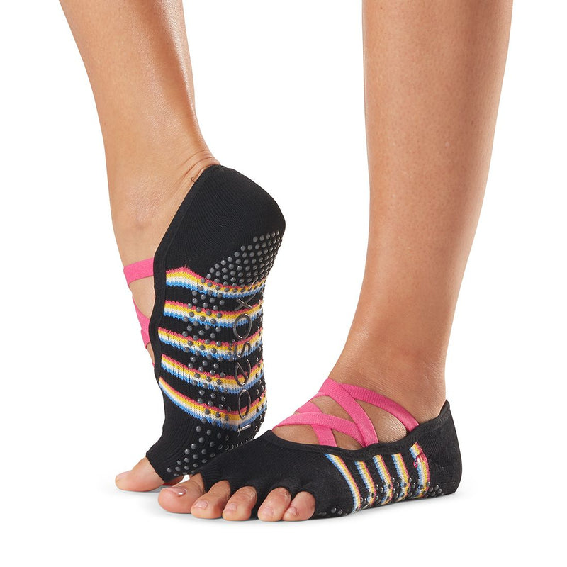 Elle Half Toe Festival Grip Socks - Toesox - simplyWORKOUT