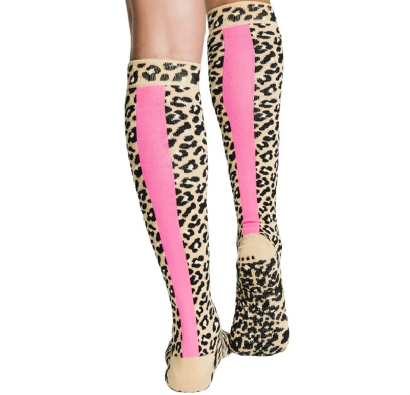 Tucketts SQ4189504 Anklet Yoga Socks - Moli Grey & Pink 
