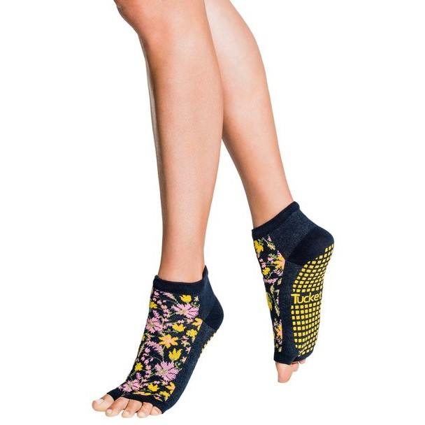 Gaiam Toeless Yoga Socks Bright Bouquet 