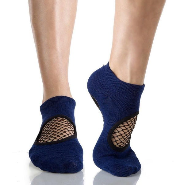 Arebesk Fishnet Grip Socks - Navy