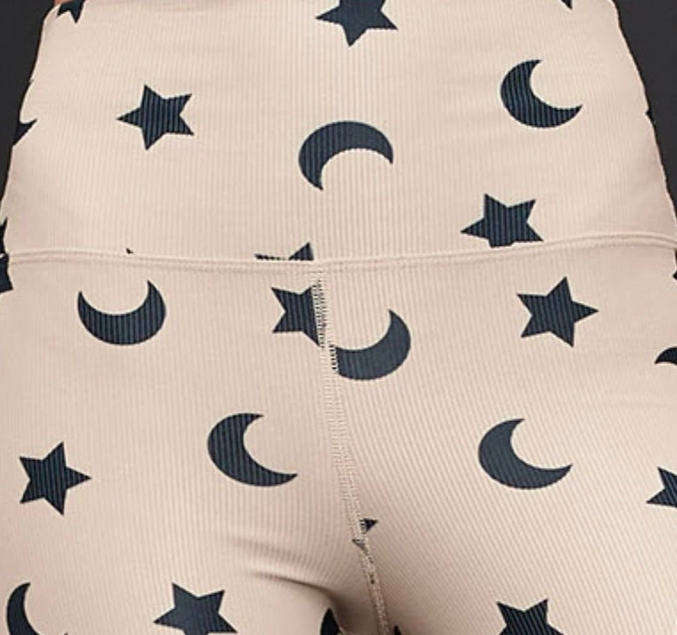 Ayla Legging - Taupe Moon and Star