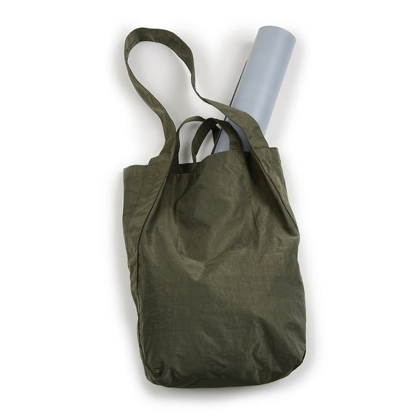 Bella Nylon Market Tote - Olive - SIMPLYWORKOUT