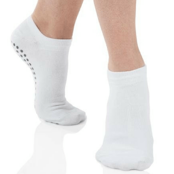 classic sport grip sock in white by great soles