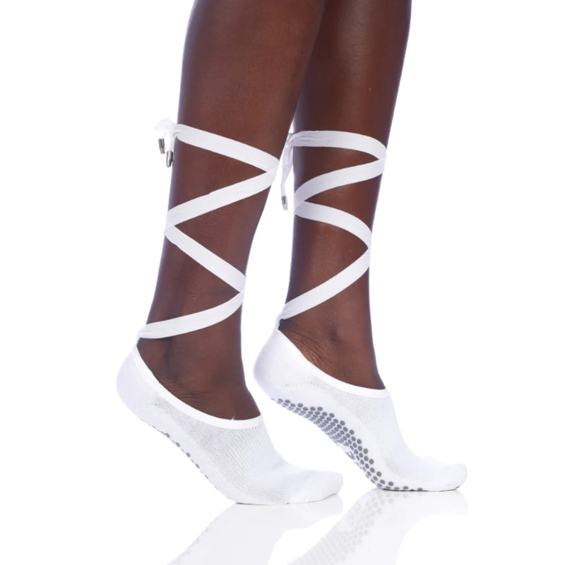 The Honey Grip Sock (Barre / Pilates) - White / One Size