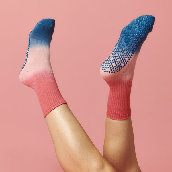 move active crew sock berry sorbet tie dye