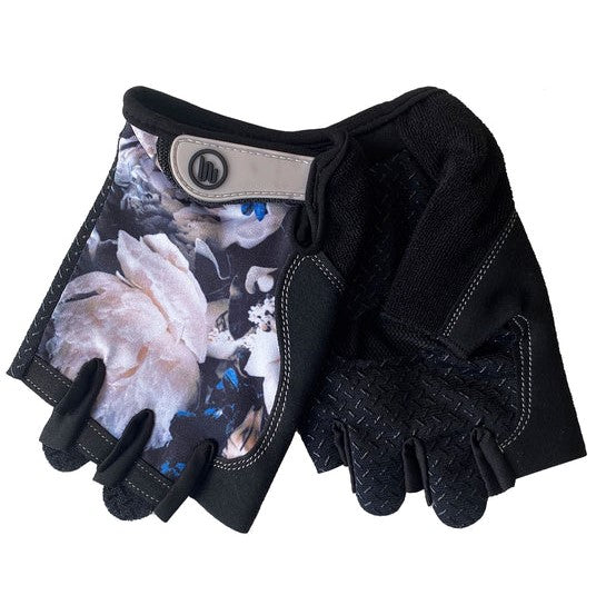 Great Soles Reese Cotton Grip Workout Gloves Black/Black - Black