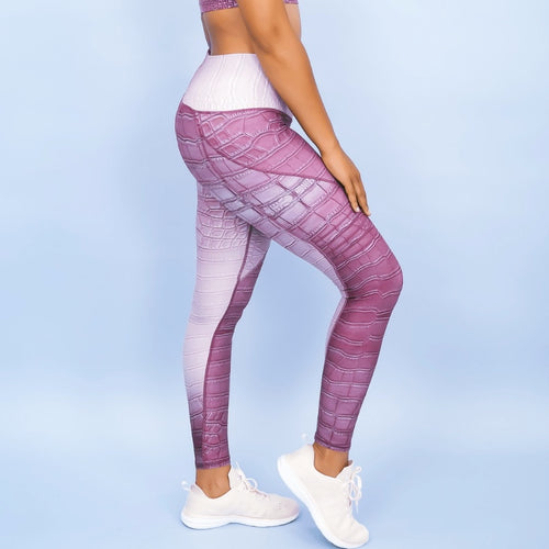 Ombre High Waisted Legging - Ultra Pink
