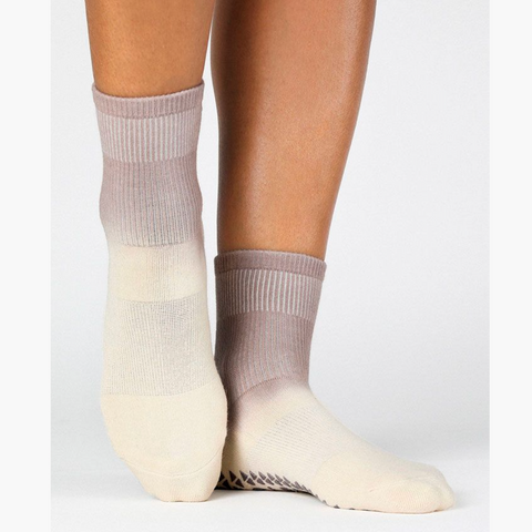 Cameron Ankle Grip Sock - Sand (Pilates/ Barre)