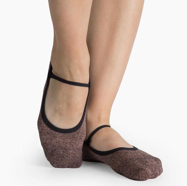 pointe studio Rosa Grip Socks black pink