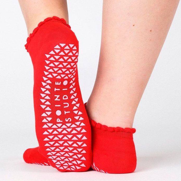 Women Yoga Five Toe Anti-Slip Ankle Grip Socks Dots Pilates