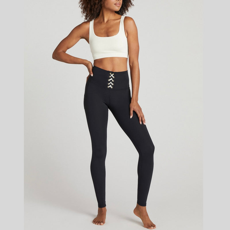 WeWoreWhat Active Black Lace Up Leggings