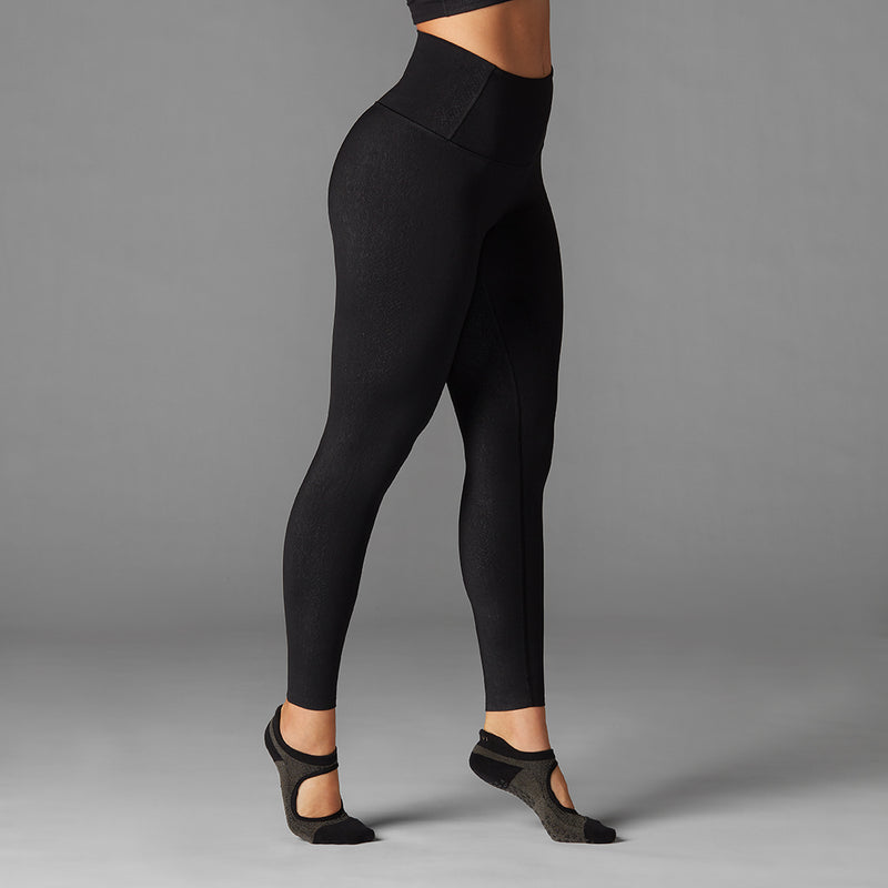 Black Textured High Waist Leggings – Livfit Activewear