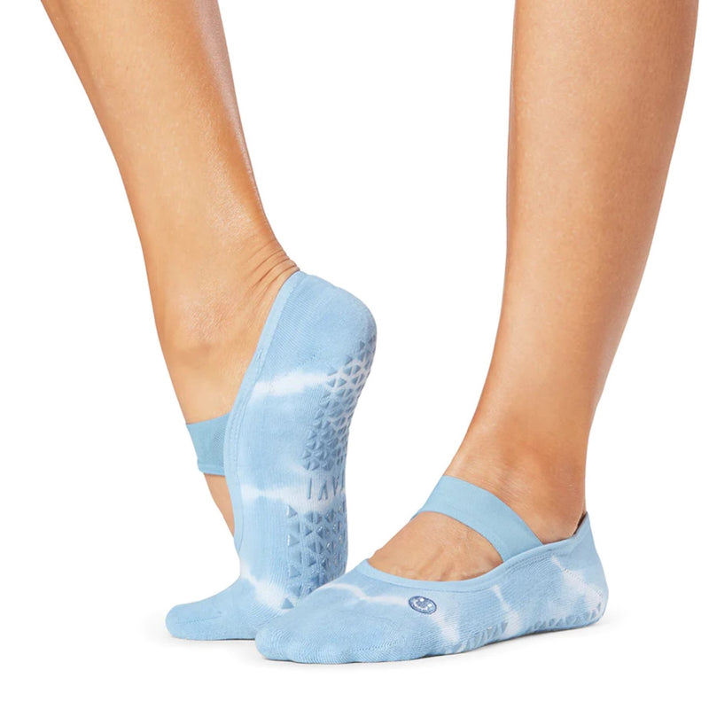 Tavi Savvy Grip Socks White Sand - Alexandrite Active & Golf Wear
