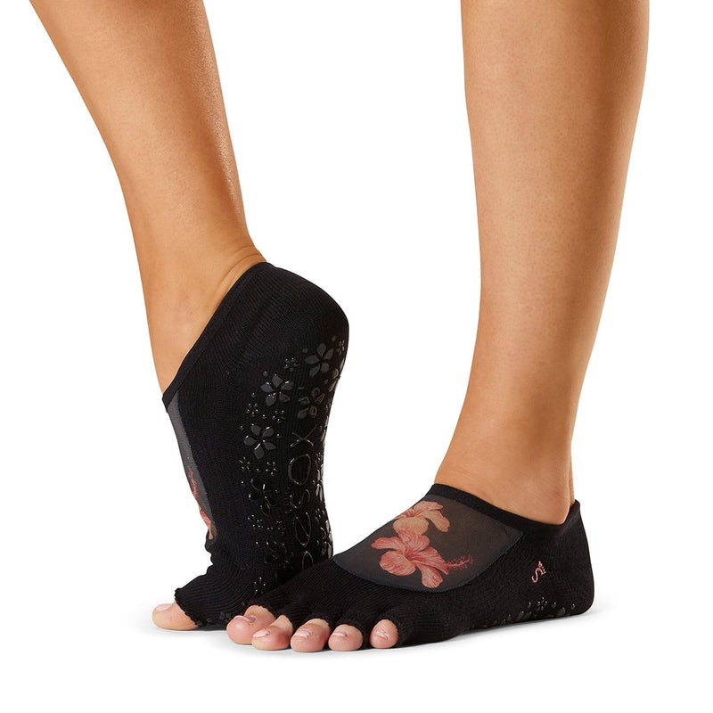 Toesox Organic Elle Grip Half Toe Socks