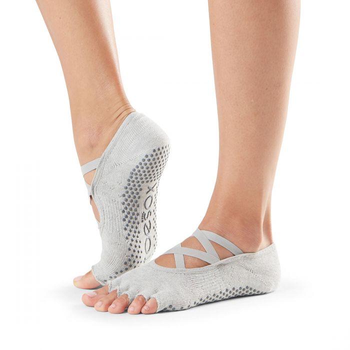 RUIVE Open Toe Socks Women’s Anti Slip Finger-separated Yoga Sport Stretchy  Tights Grip Girls Ballet Dance Socks