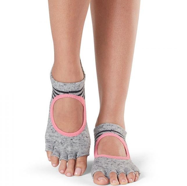 Buy Toesox Half Toe Bellarina Grip Socks 3 Pack (Black/Raspberry