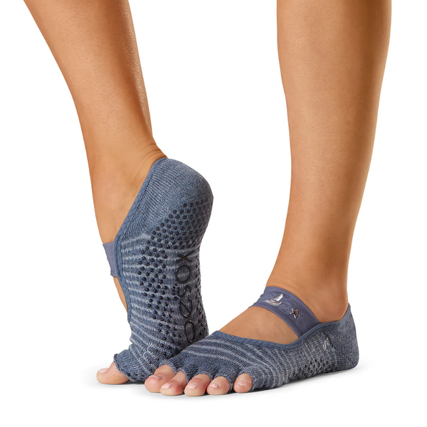 ToeSox Mia Half Toe Grip Socks - Sail Away