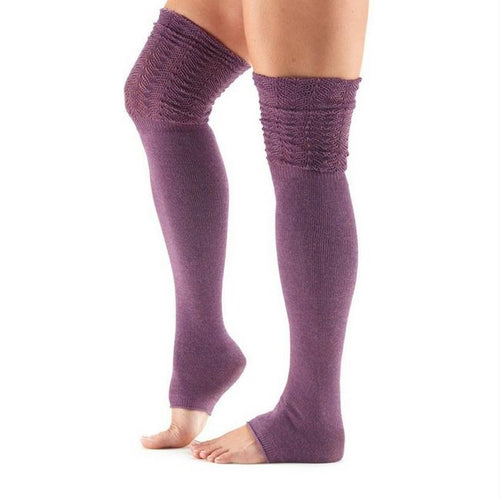 Women's Leg Warmers - Pilates l Yoga l Barre - Ruched Carbon – Tucketts™