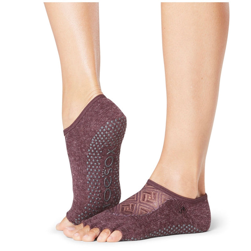 ToeSox Women's Grip Full Toe Ankle Socks, X-Small, Skydiver, Socks
