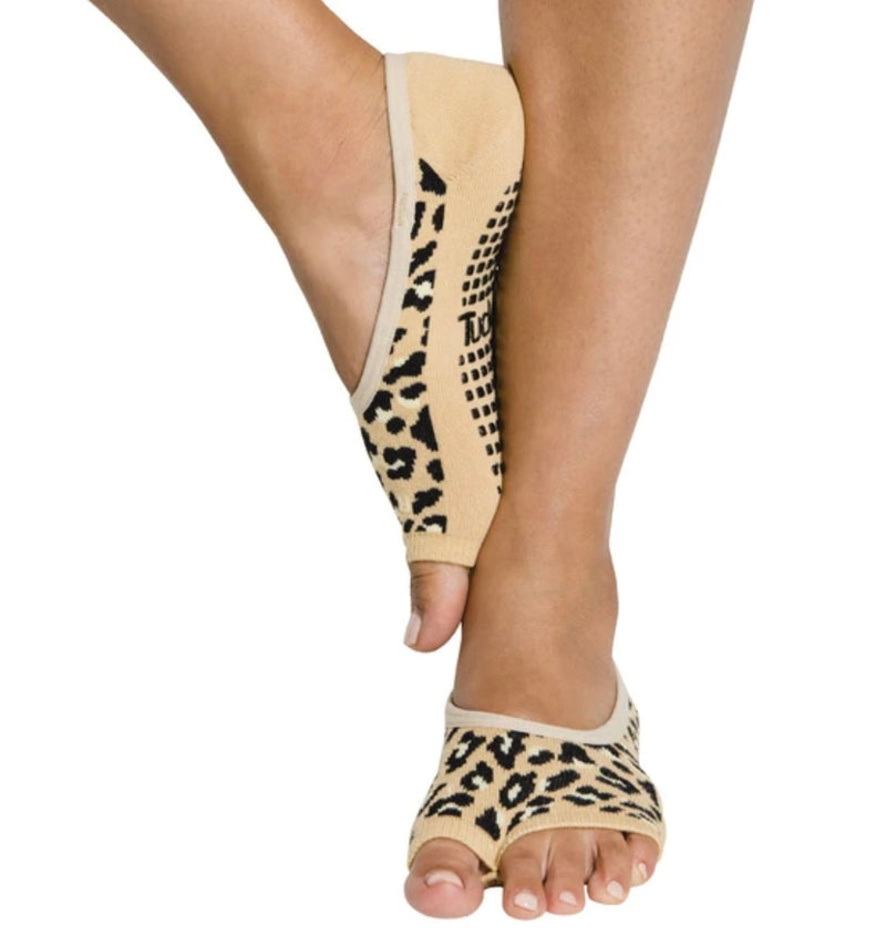 Tucketts Allegro Toeless Non-slip Grip Socks - Cotton Socks for Yoga,  Barre, Pilates, Dance, Ballet - Size 5-13, Black, Leopard, Starry Night,  S-L : : Fashion