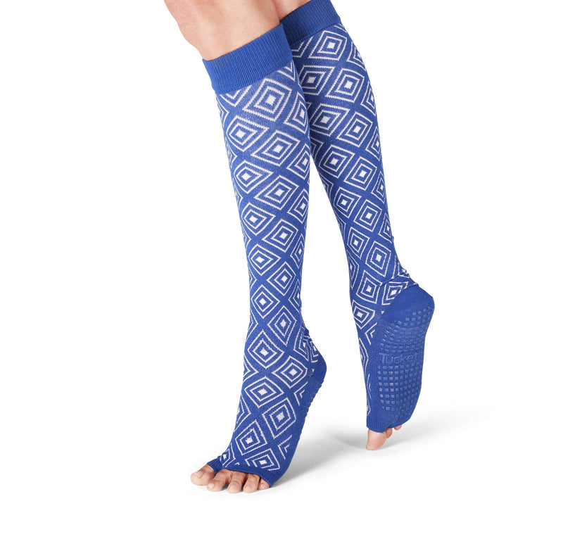 5-Toe ExerciseYoga/Pilates Toe Socks With Full Grip Blue Non Slip Skid –  A99 Mall