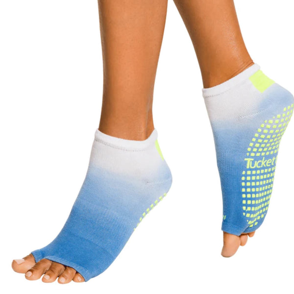 Tucketts Anklet Grip Socks neon water