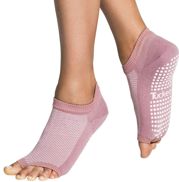 tucketts-Flow Grip Socks - Mauve Pique